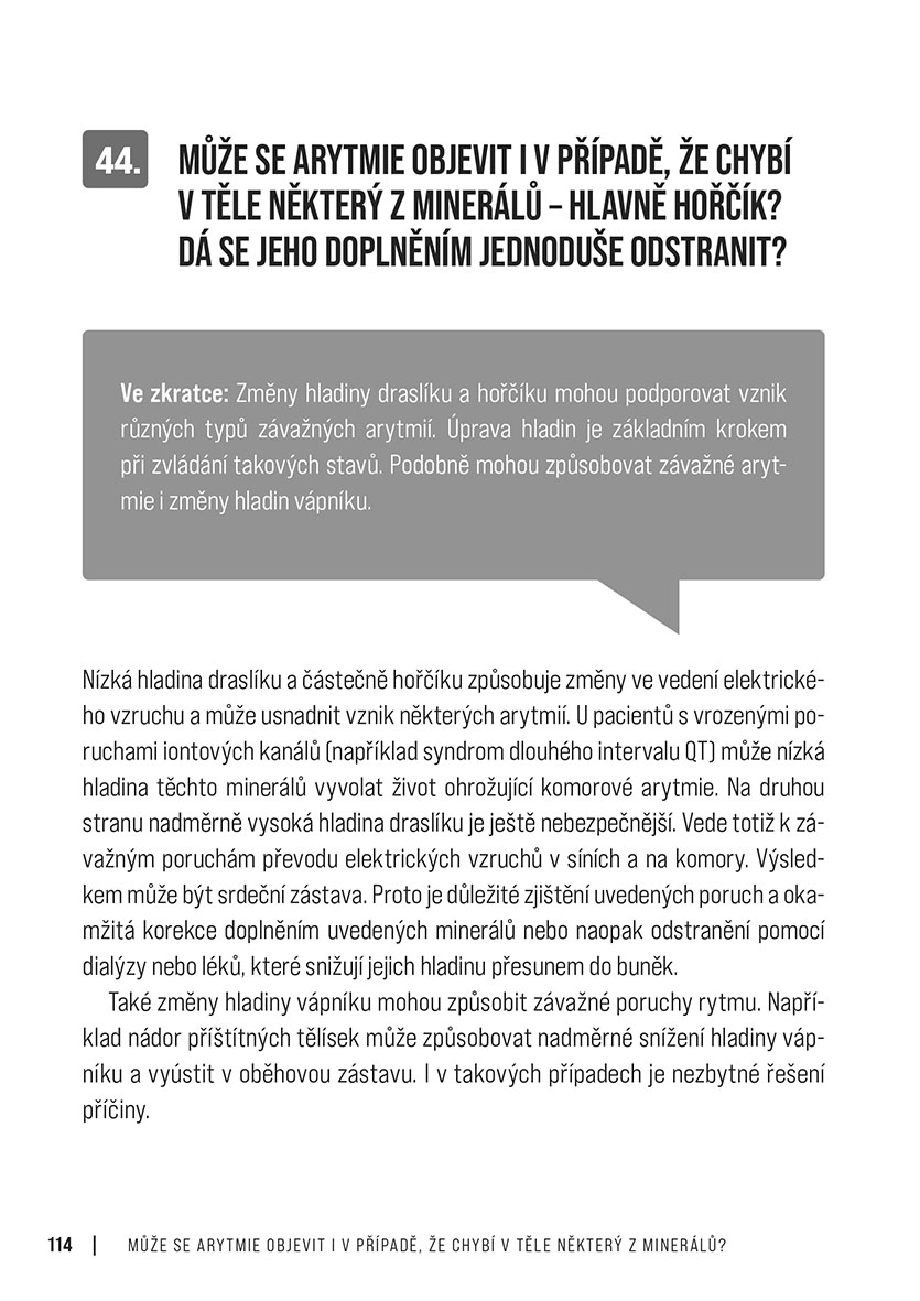 Arytmie v otázkách a odpovědích