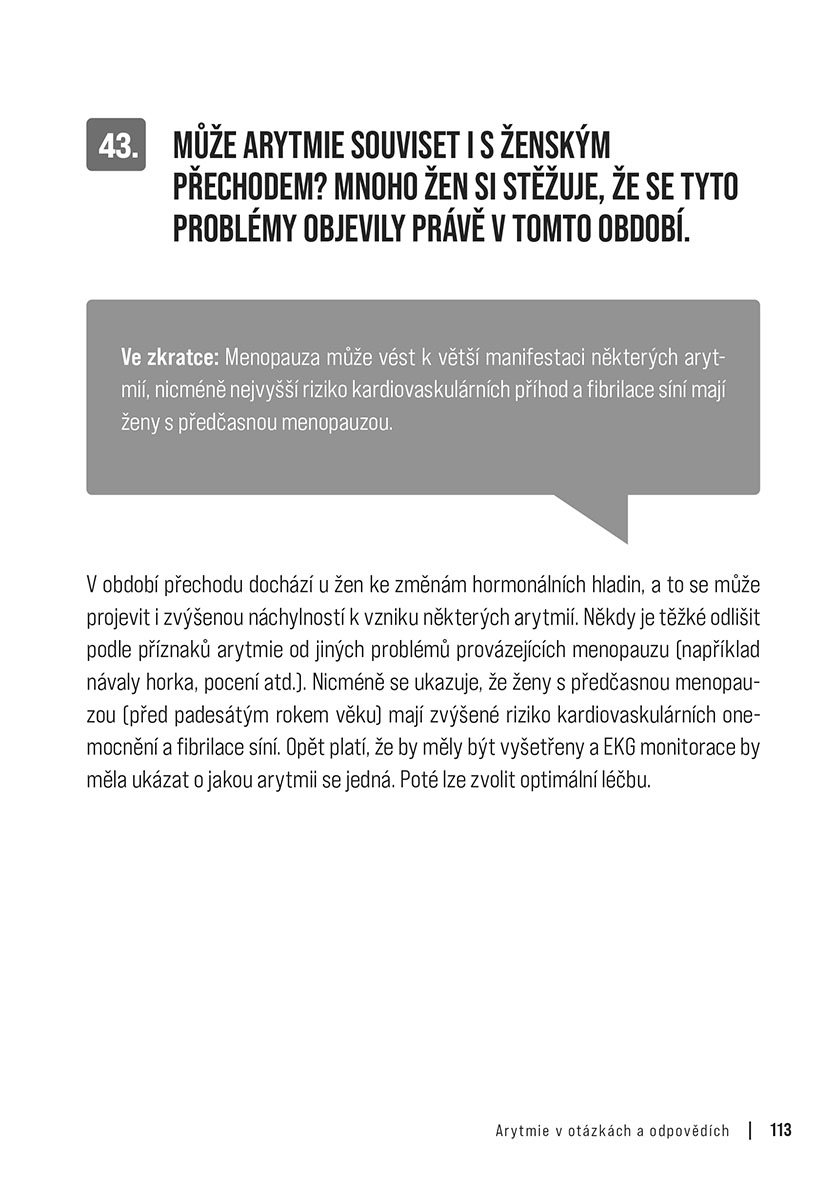 Arytmie v otázkách a odpovědích