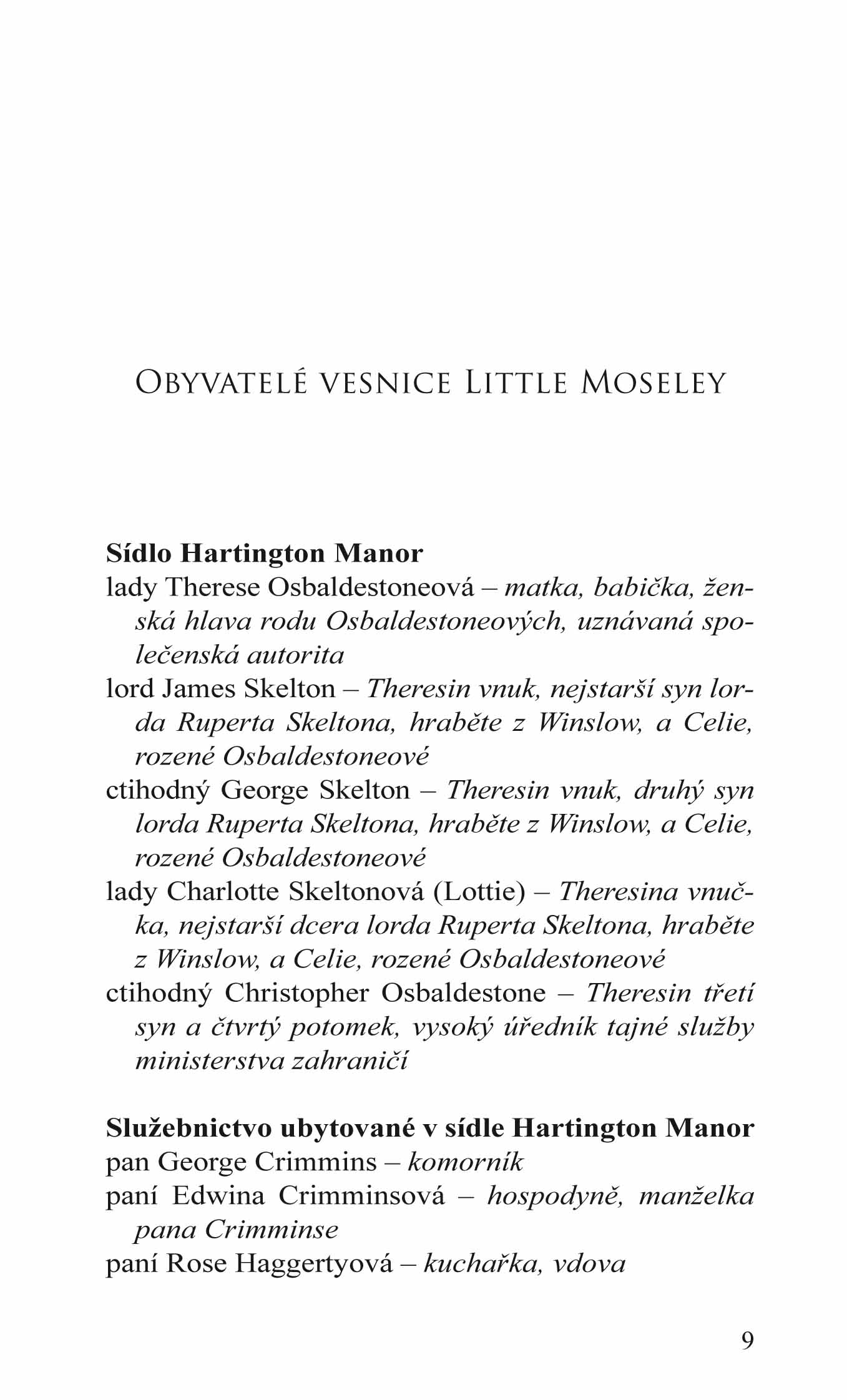 Vánoční intriky lady Osbaldestoneové
