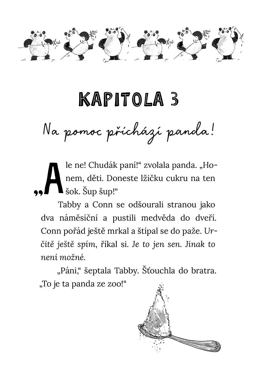 Za dveřmi je panda