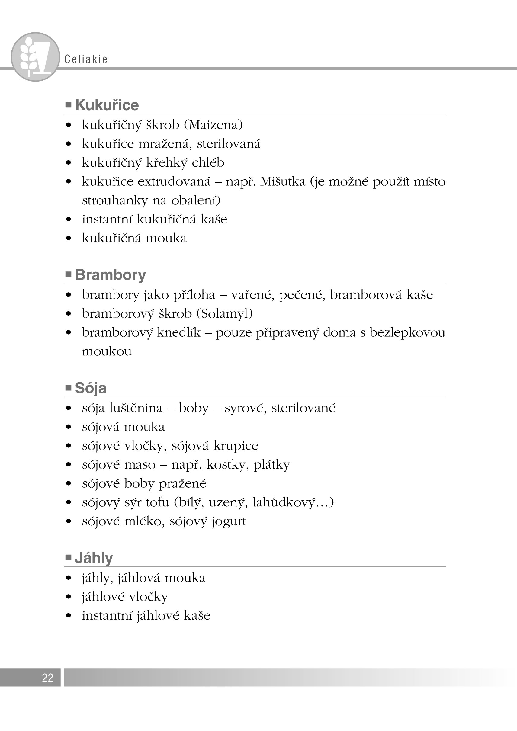 Bezlepková a bezmléčná dieta
