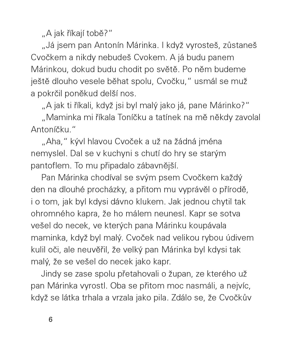 Cvoček a pan Márinka