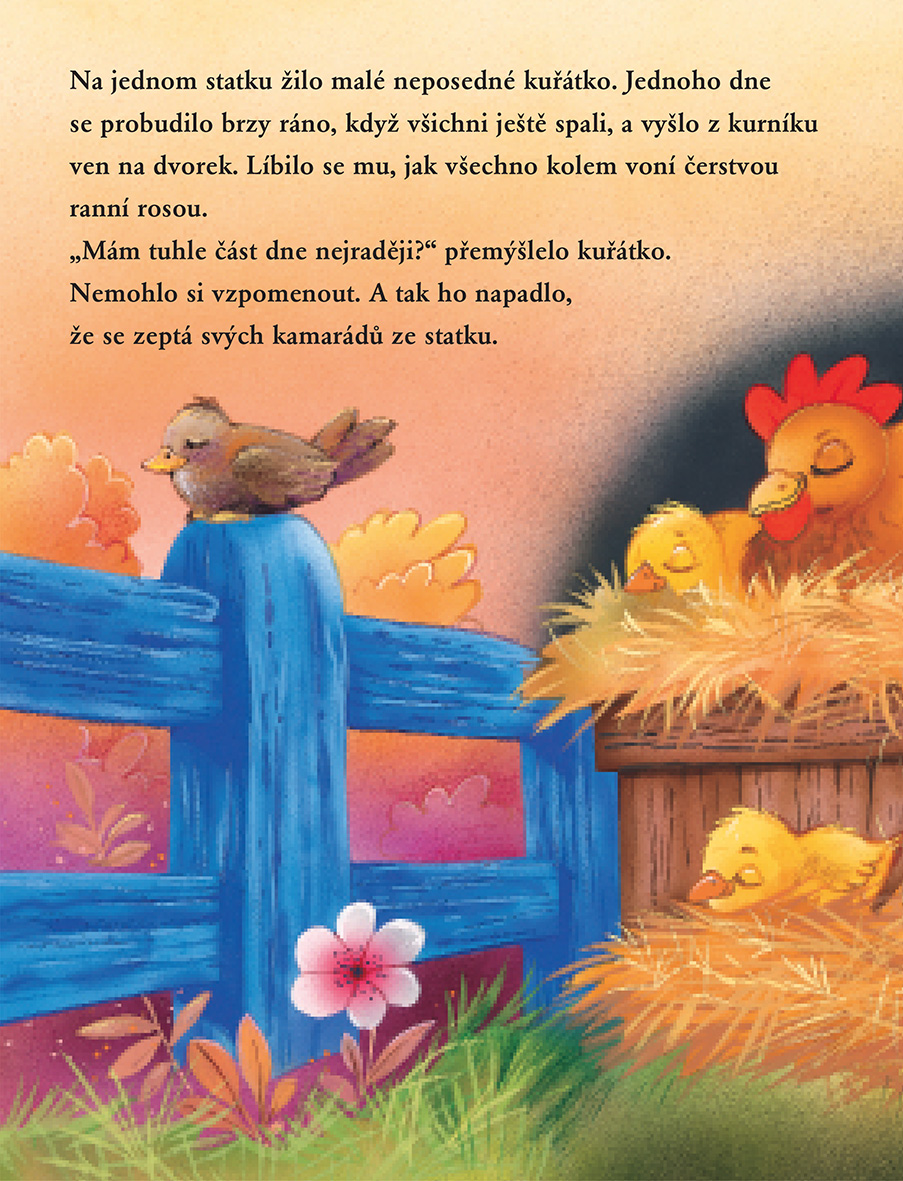 Veselé obrázky - O kuřátku ze dvorku