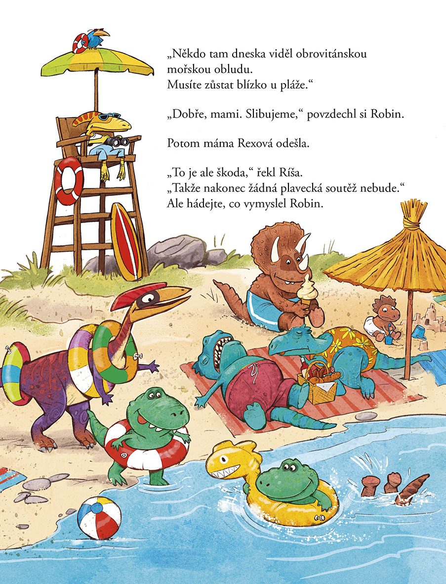 Dinosauří partička: Vejce, Plavecká soutěž