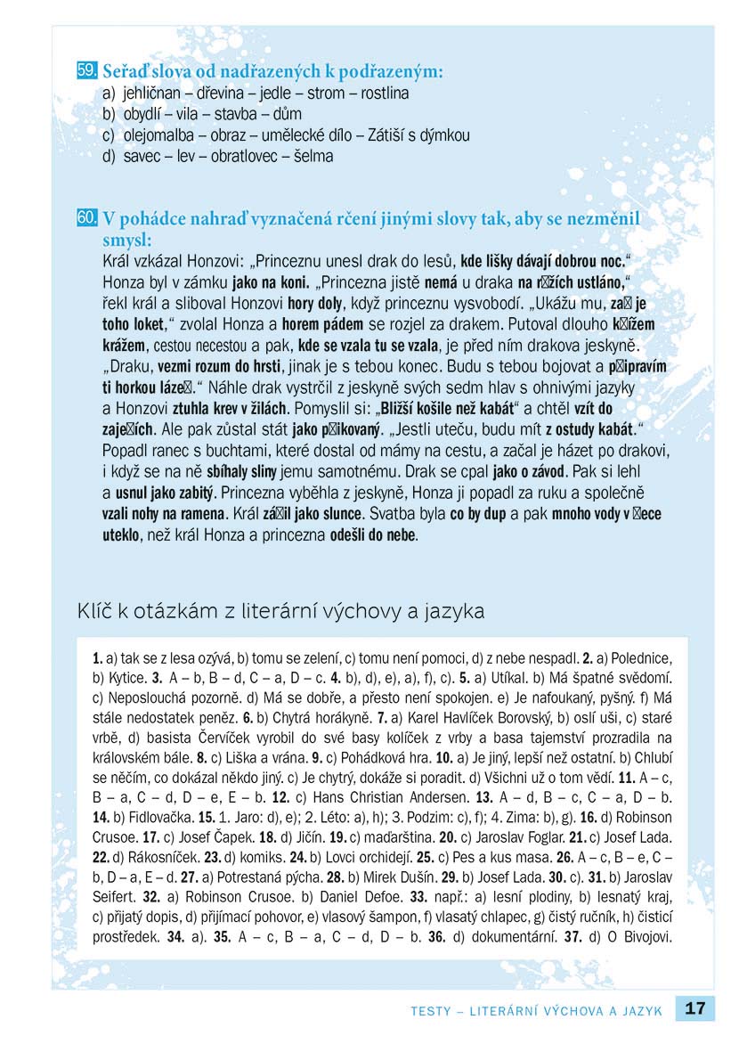 Příprava na přijímací zkoušky na SŠ – Všeobecný přehled 8G