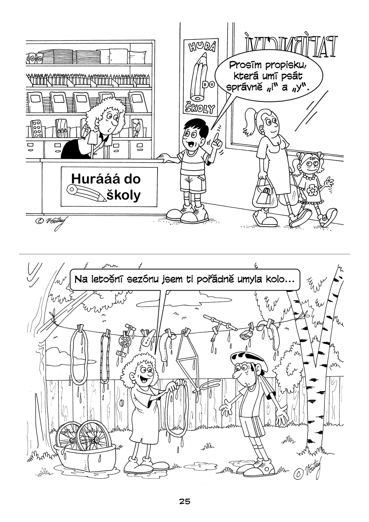 Kreslené vtipy pro děti