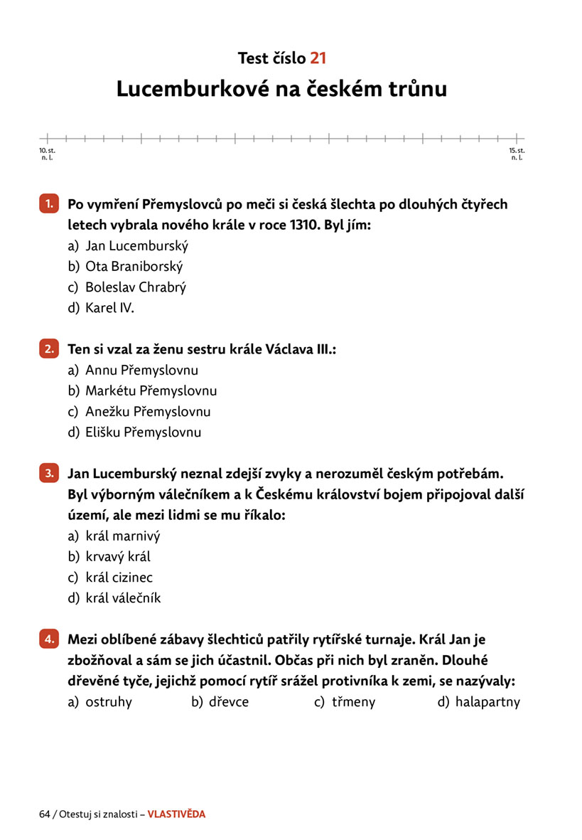 Otestuj si znalosti – Vlastivěda pro 4. třídu 