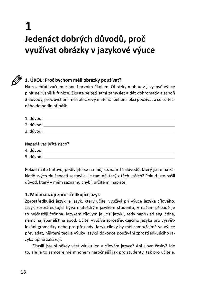 Obrázky ve výuce jazyků