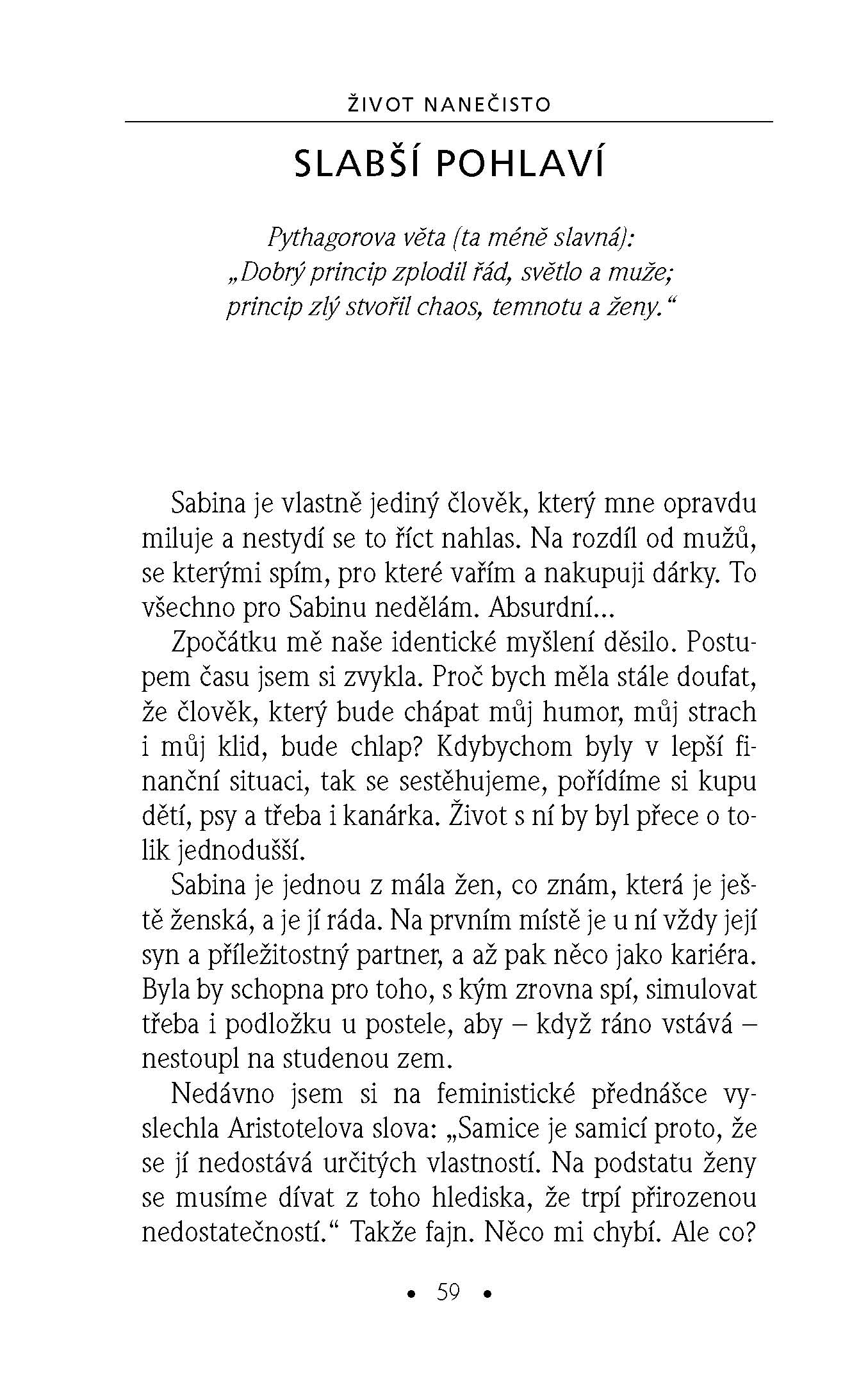 Život nanečisto