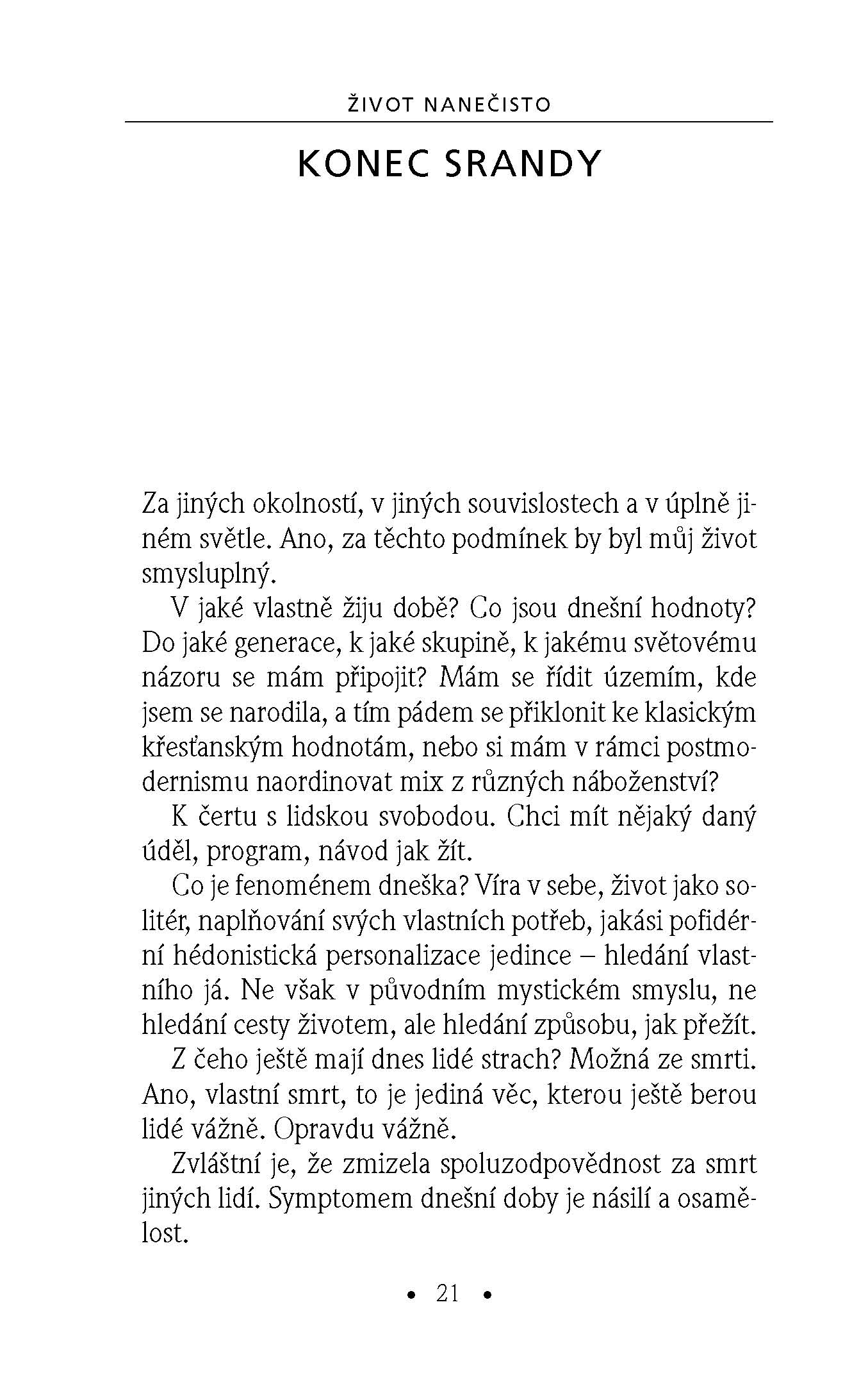 Život nanečisto