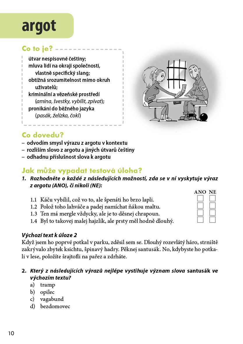 Slovníček pojmů z českého jazyka a literatury pro 2. stupeň ZŠ