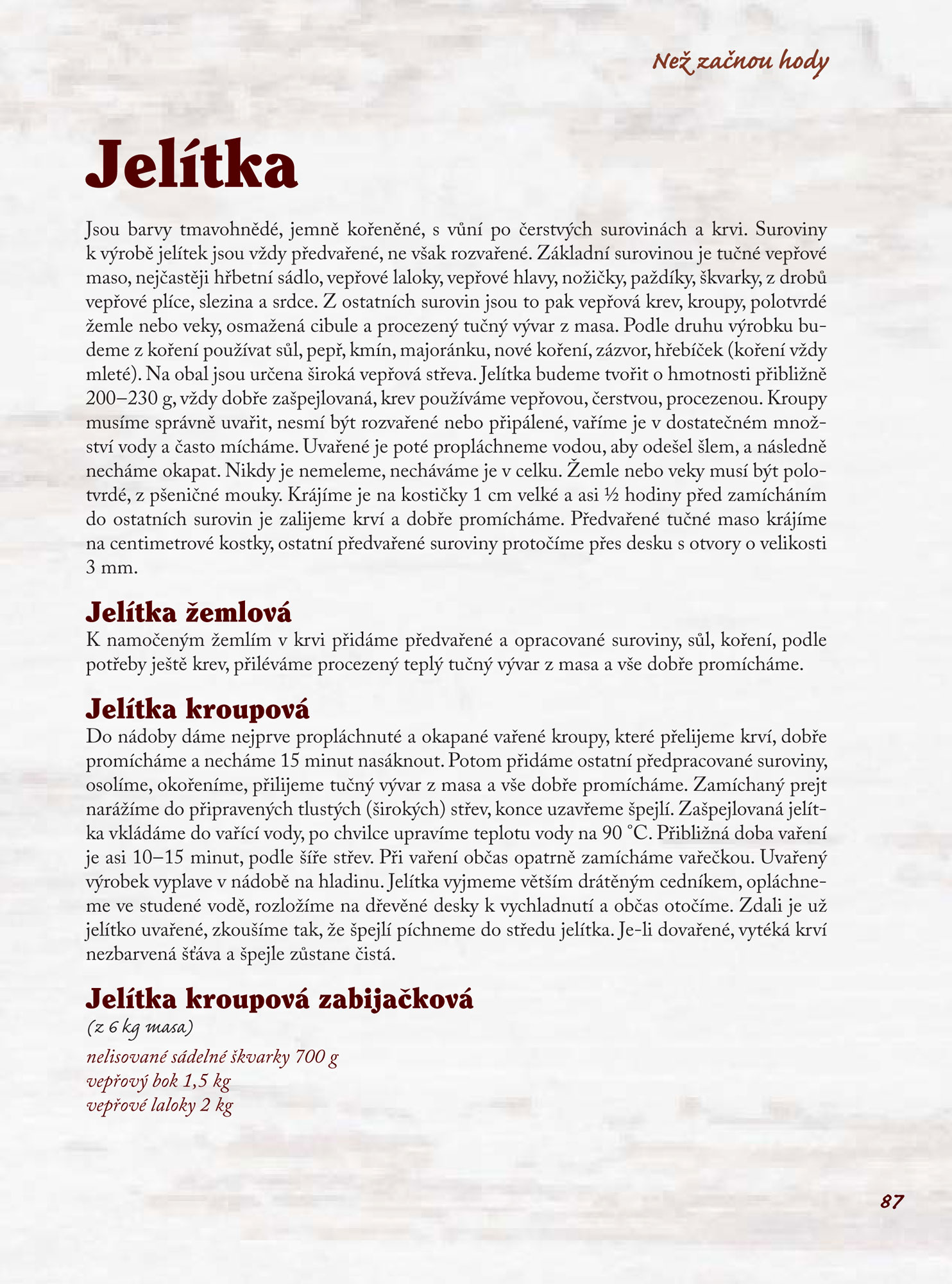 Domácí řeznická kuchařka