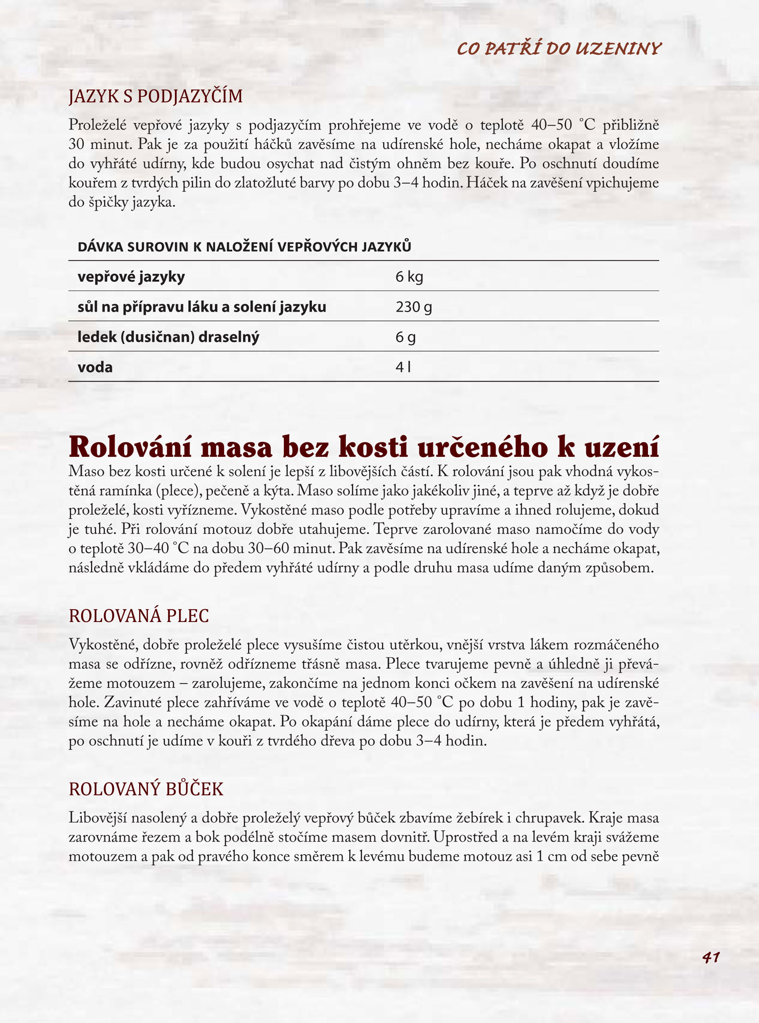 Domácí řeznická kuchařka