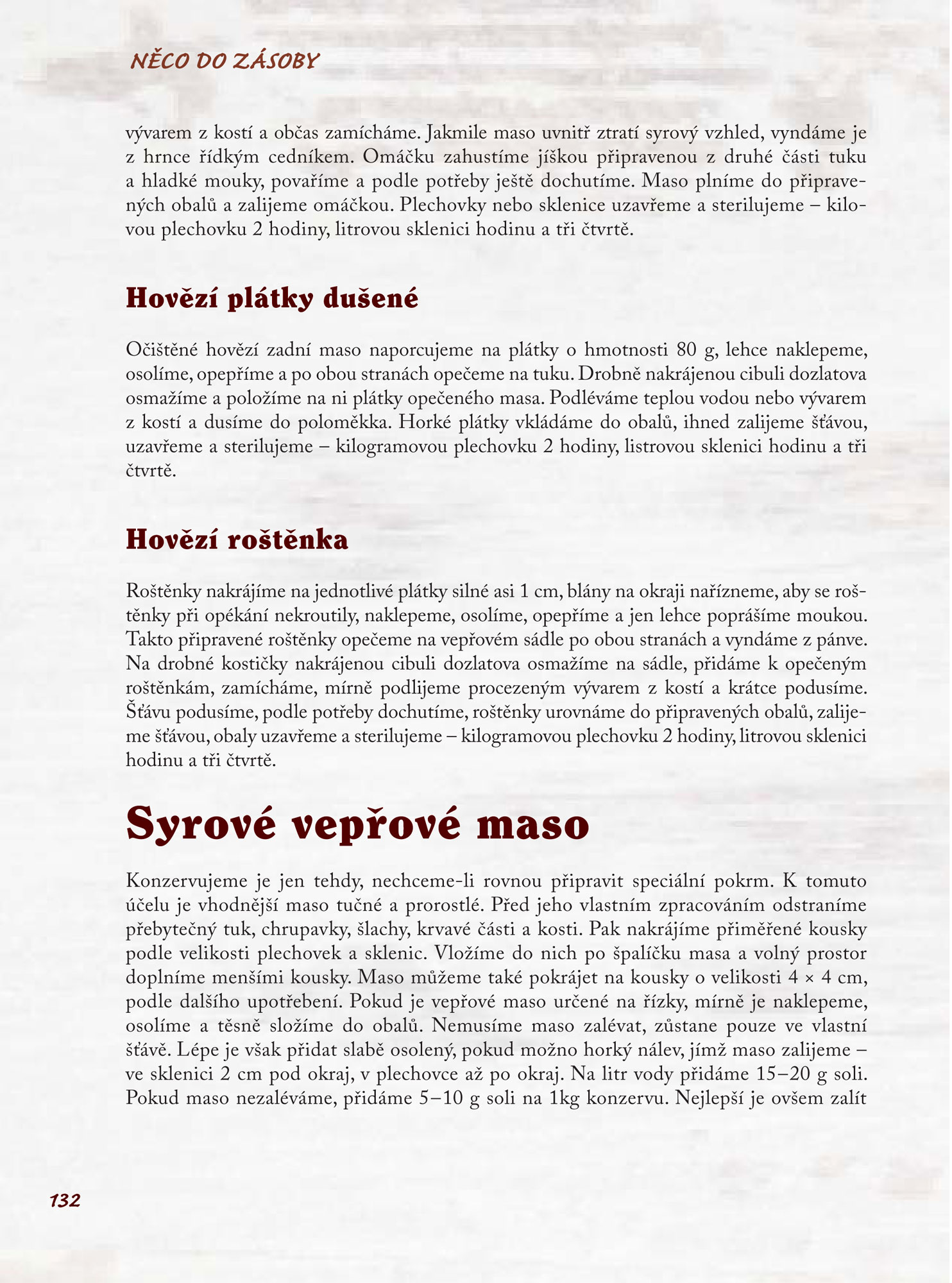 Domácí řeznická kuchařka