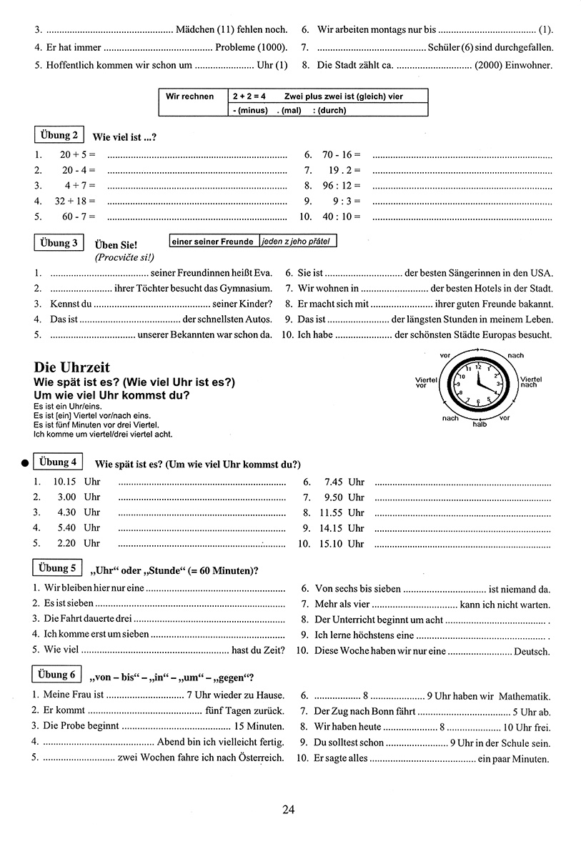 Wir üben deutsche Grammatik 