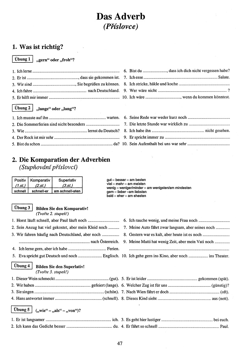 Wir üben deutsche Grammatik 