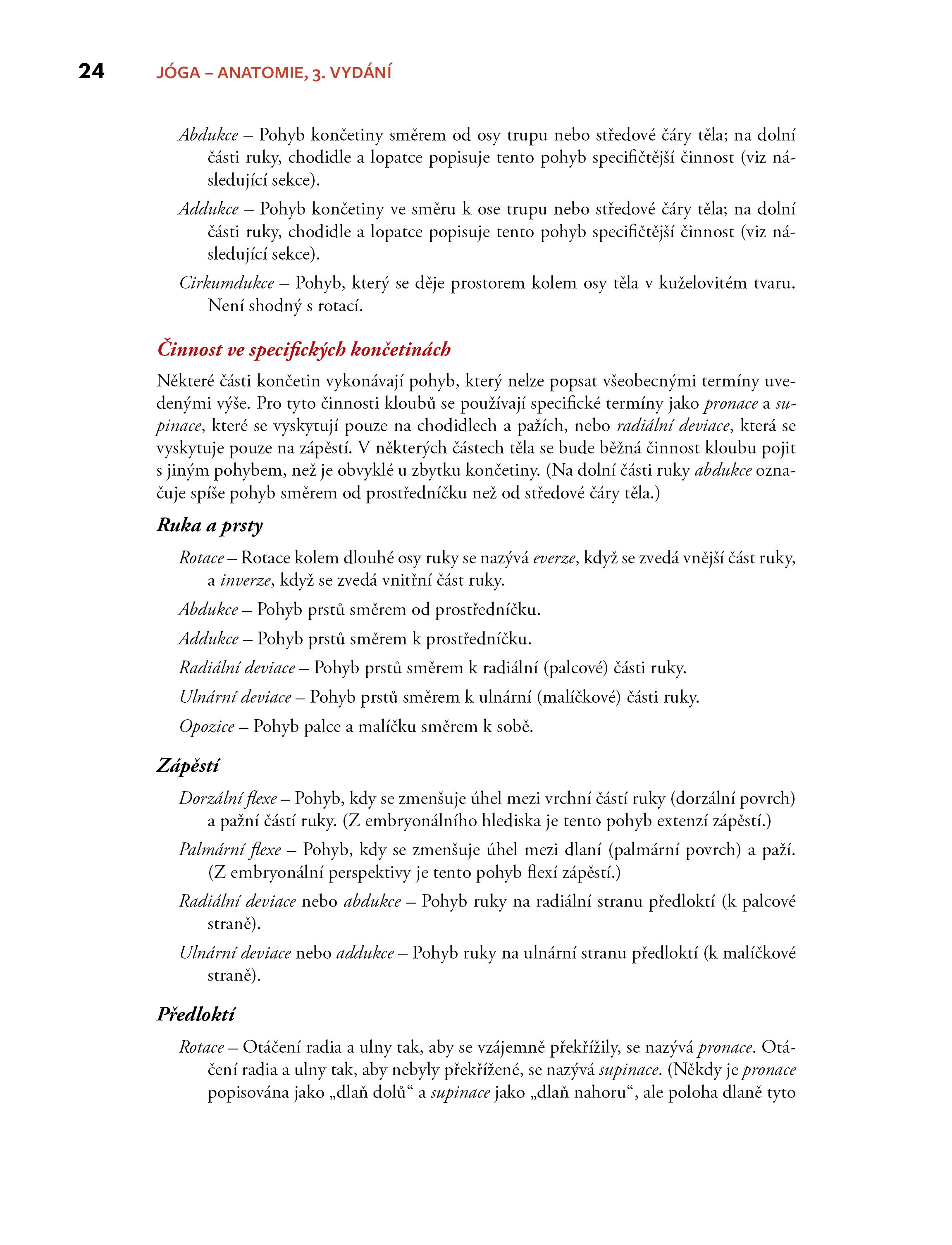 JÓGA – anatomie, 3. vydání