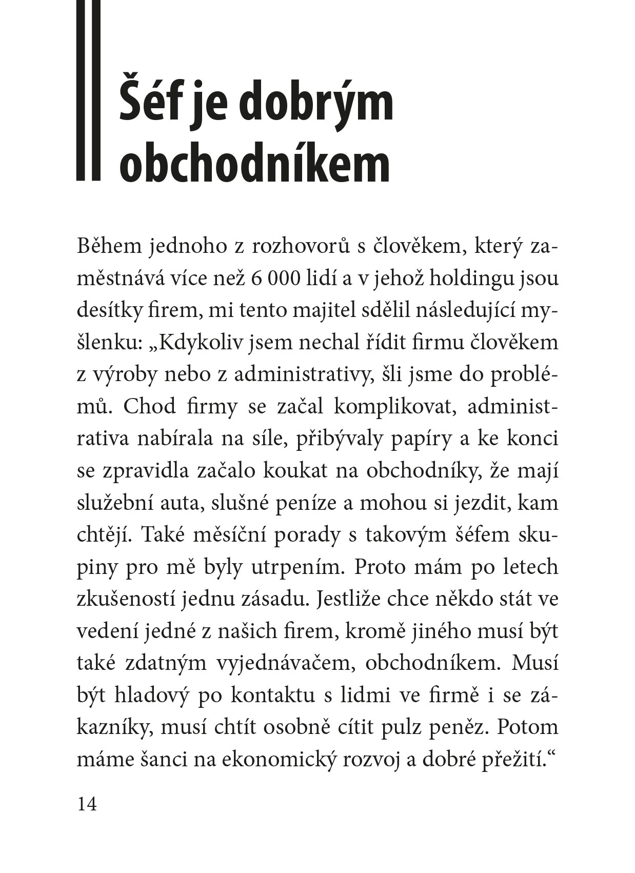 Ze života šéfa