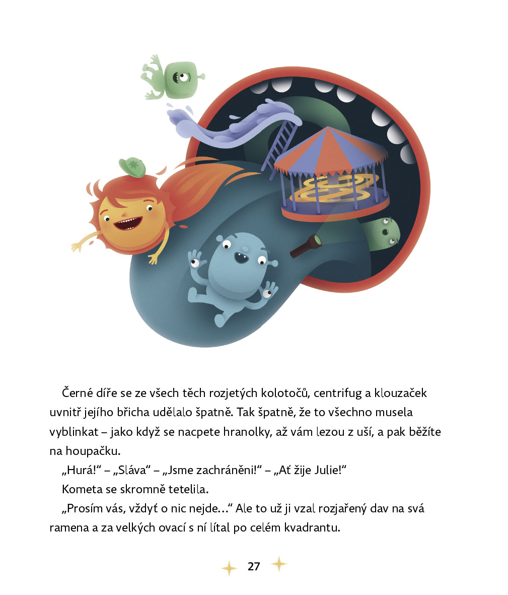 Vesmírné putování komety Julie