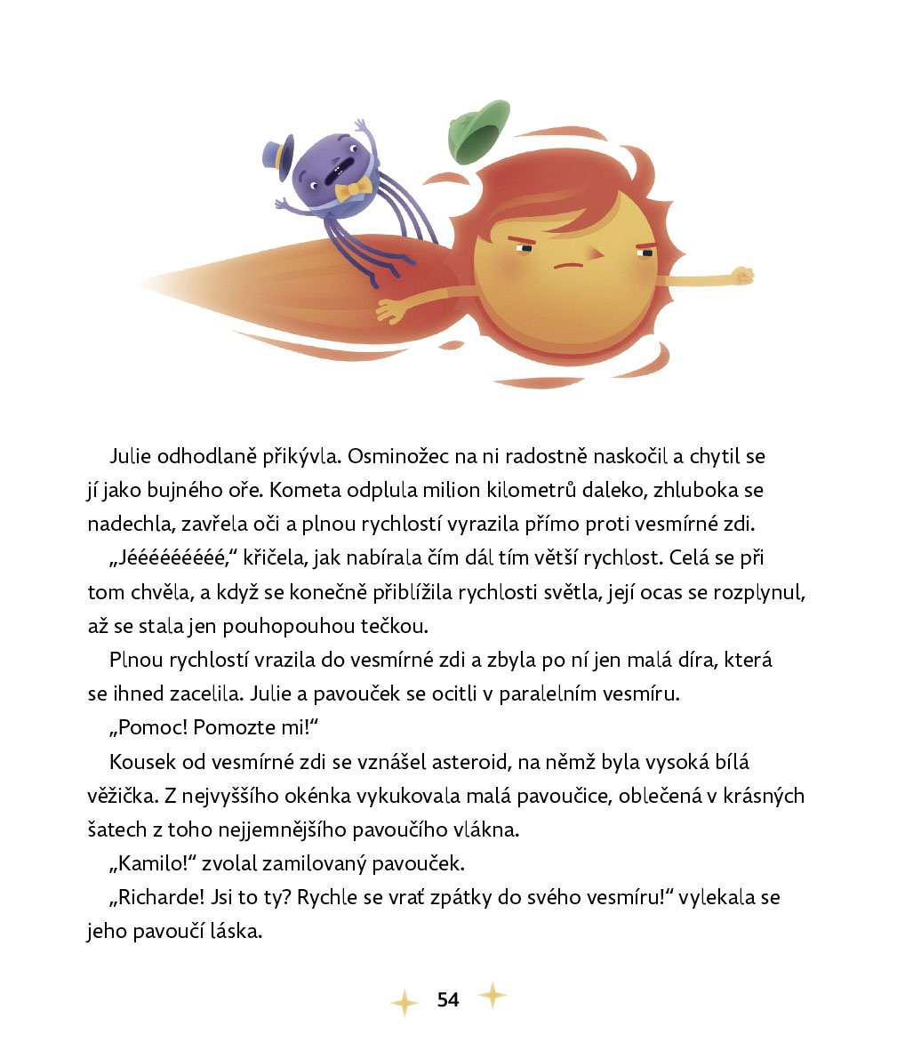 Vesmírné putování komety Julie