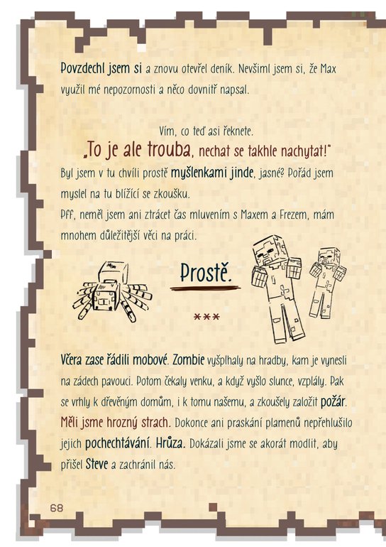 Deník malého Minecrafťáka komplet 1