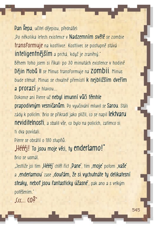 Deník malého Minecrafťáka komplet 1