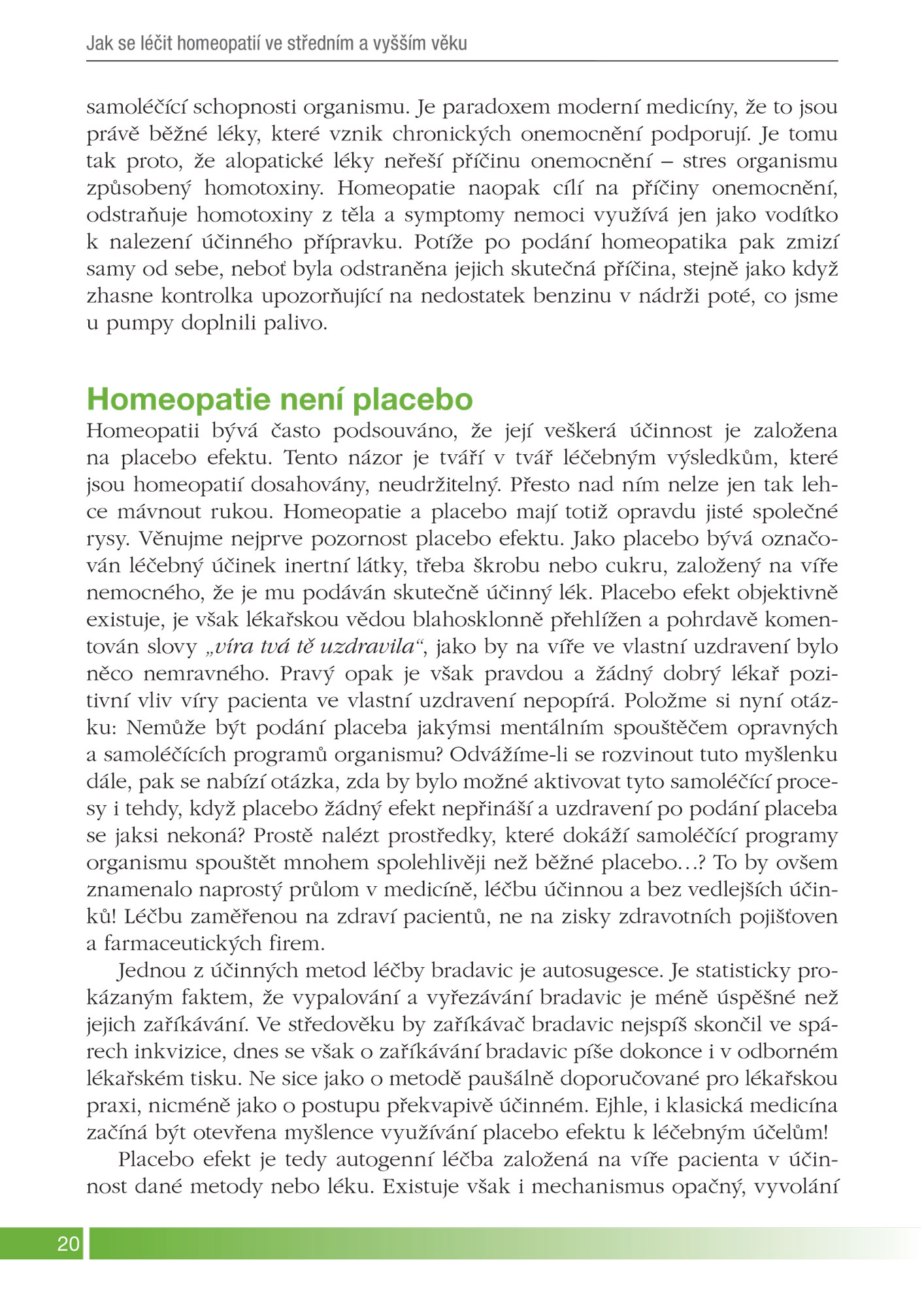 Jak se léčit homeopatií ve středním a vyšším věku