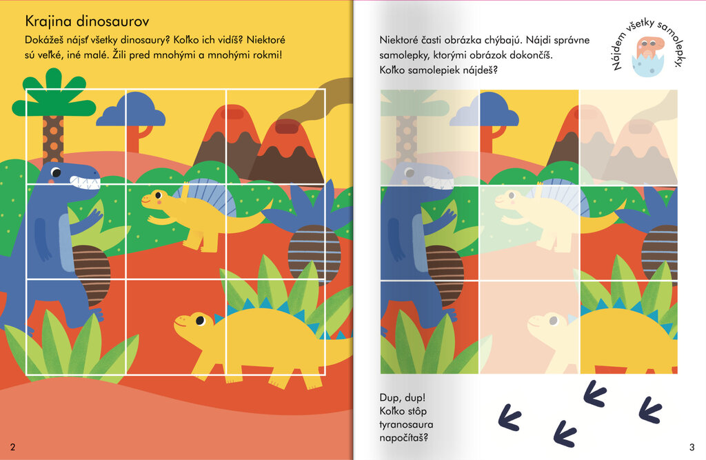 Skladaj a nalepuj Dinosaury