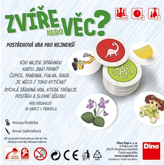 Cestovní hra Zvíře nebo věc?