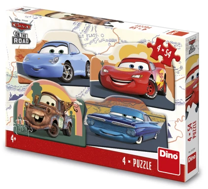Puzzle 4x54 Cars na cestě