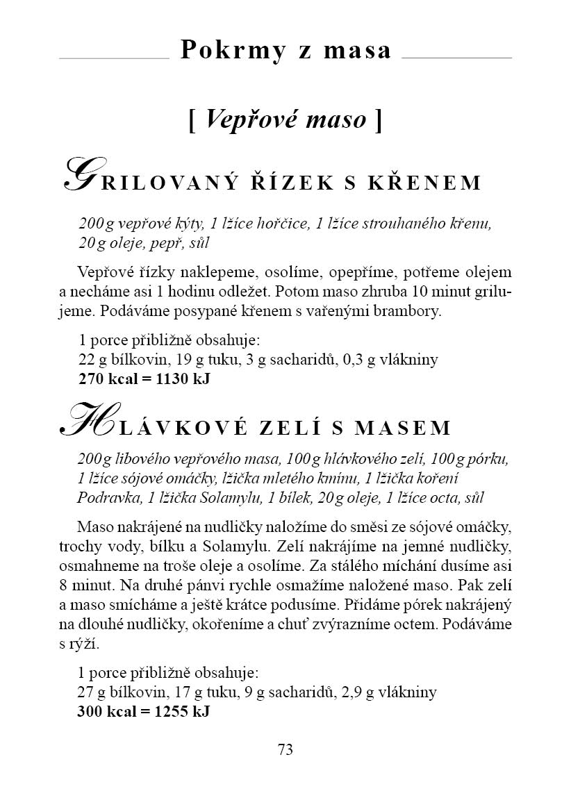 Kuchařka pro diabetiky