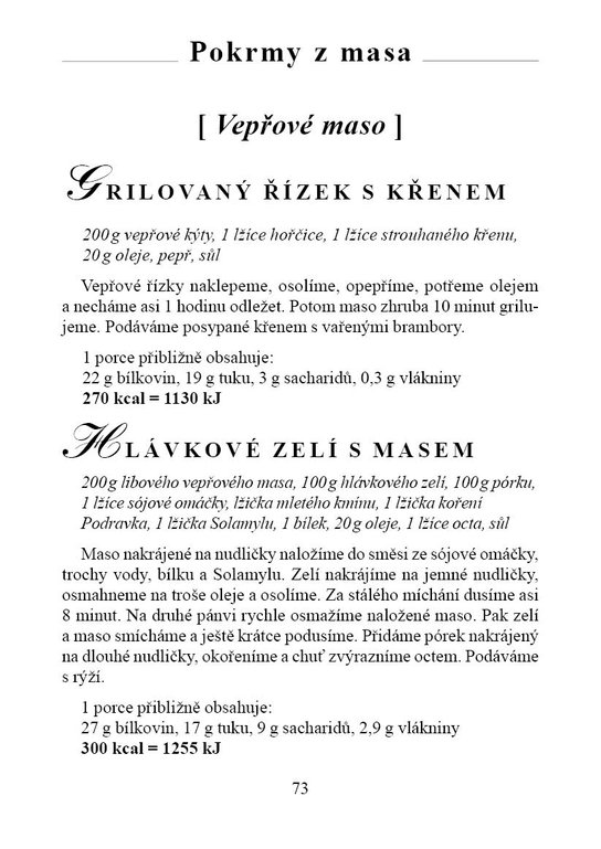 Kuchařka pro diabetiky