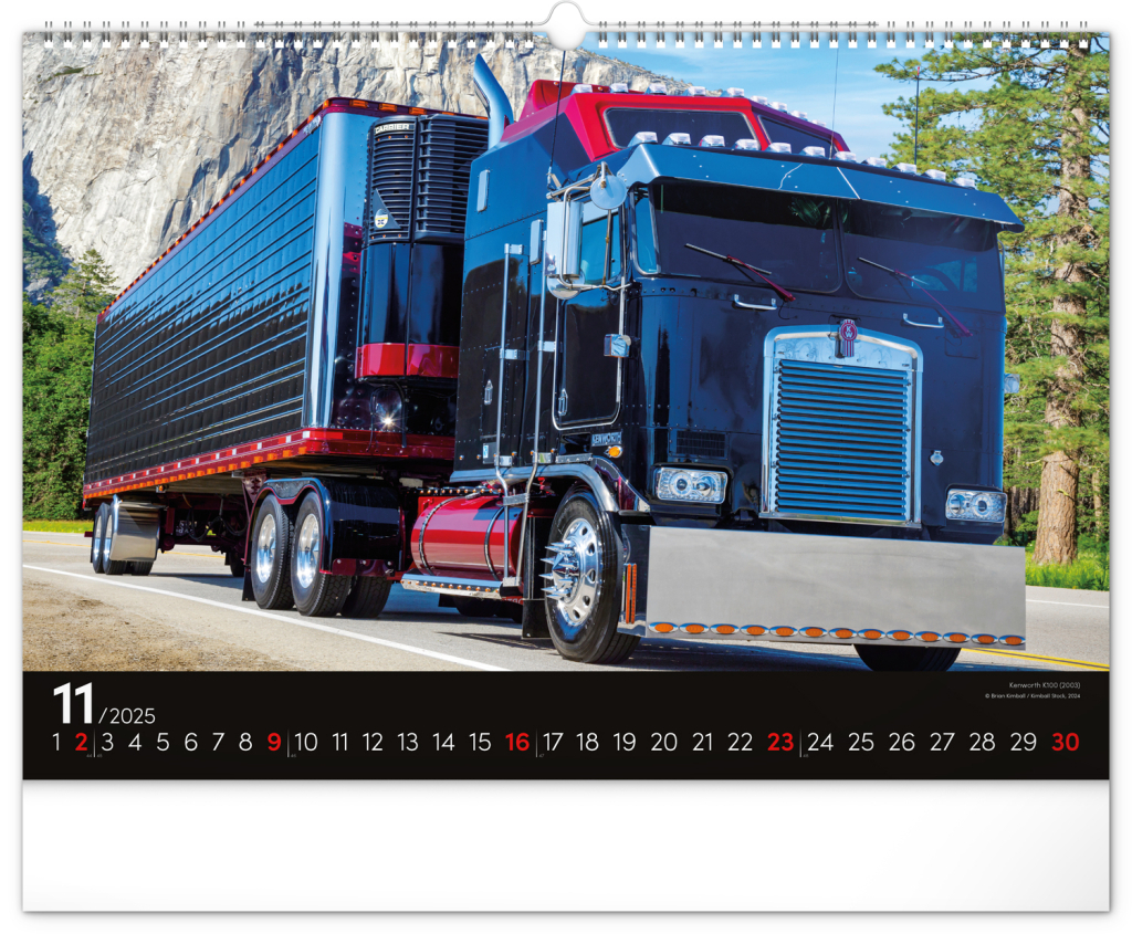 Trucks 2025 - nástěnný kalendář