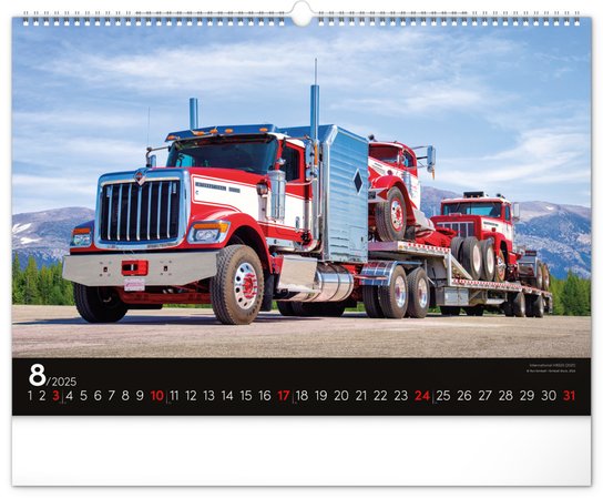 Trucks 2025 - nástěnný kalendář