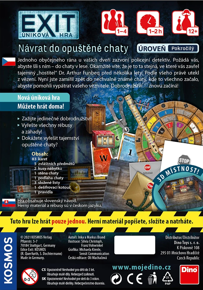 Úniková hra Návrat do opuštěné chaty