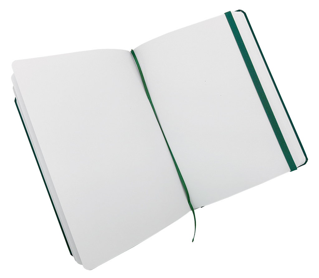 Notes Luxi prázdný A5 lamino lahvově zelená