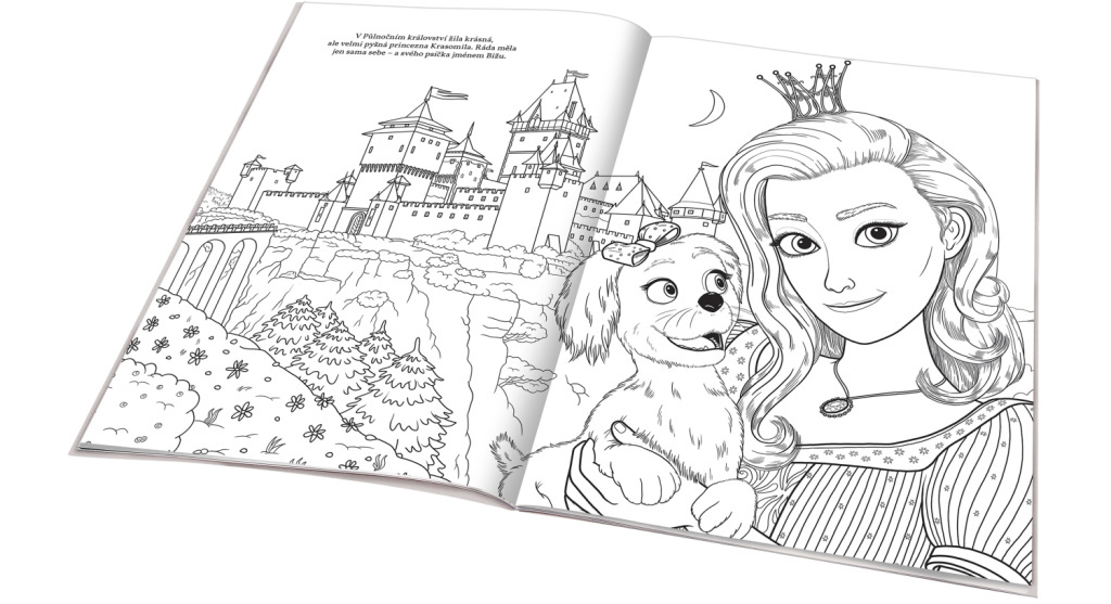 Pyšná princezna – Omalovánky na motivy filmové pohádky