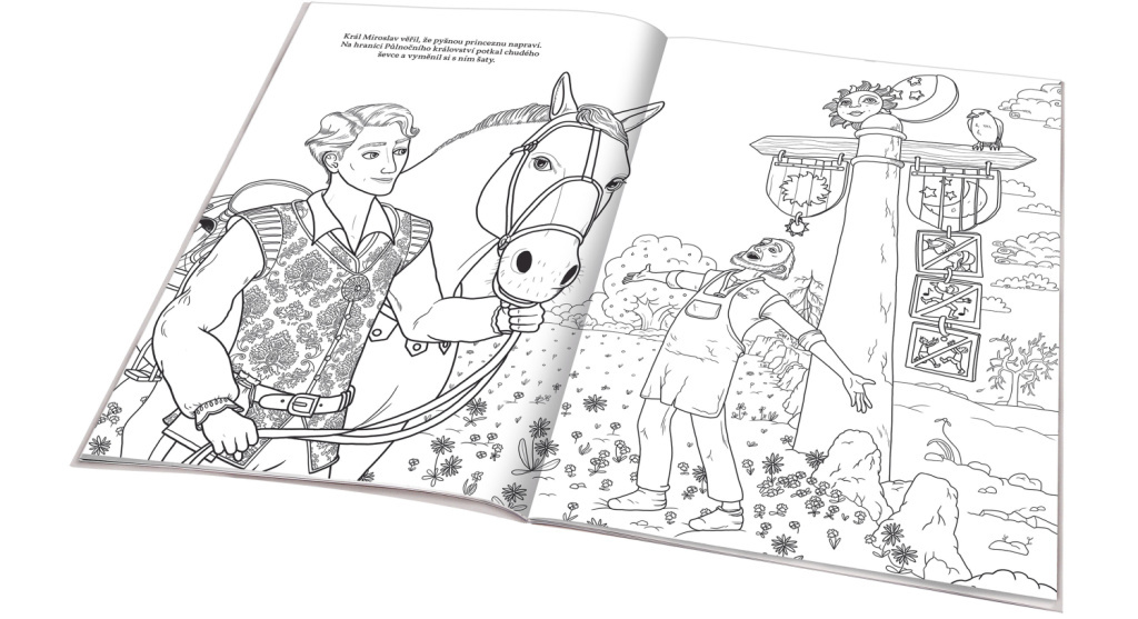 Pyšná princezna – Omalovánky na motivy filmové pohádky
