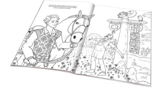 Pyšná princezna – Omalovánky na motivy filmové pohádky