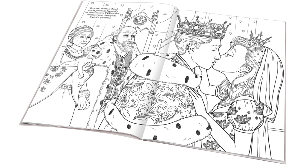 Pyšná princezna – Omalovánky na motivy filmové pohádky