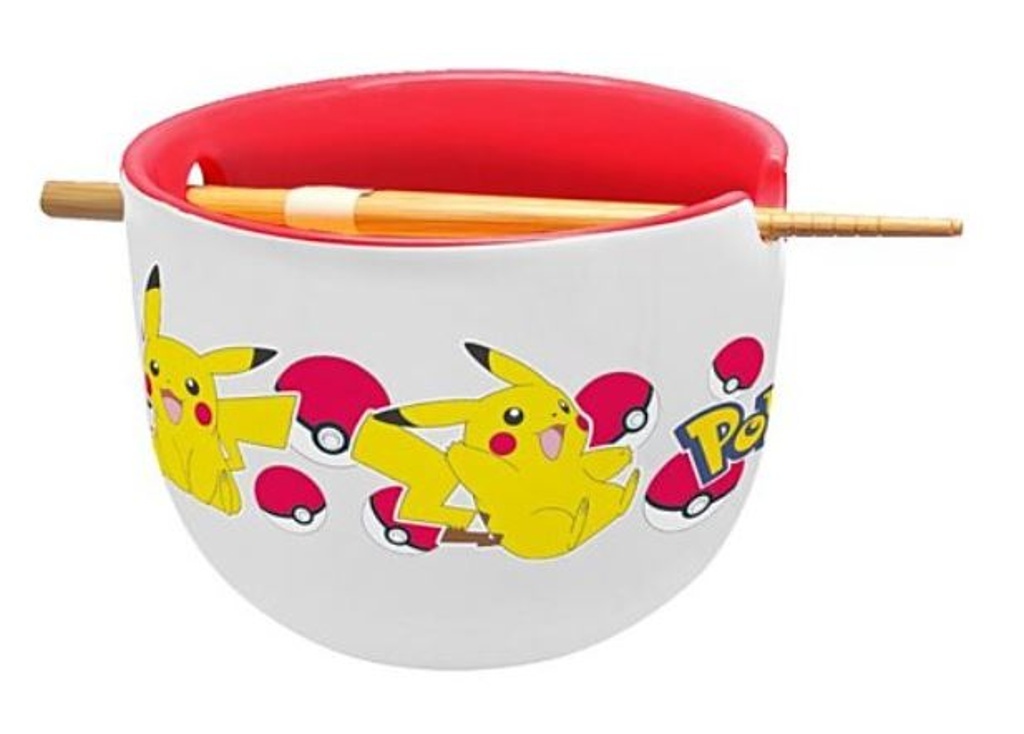 Pokémon ramen miska a hůlky