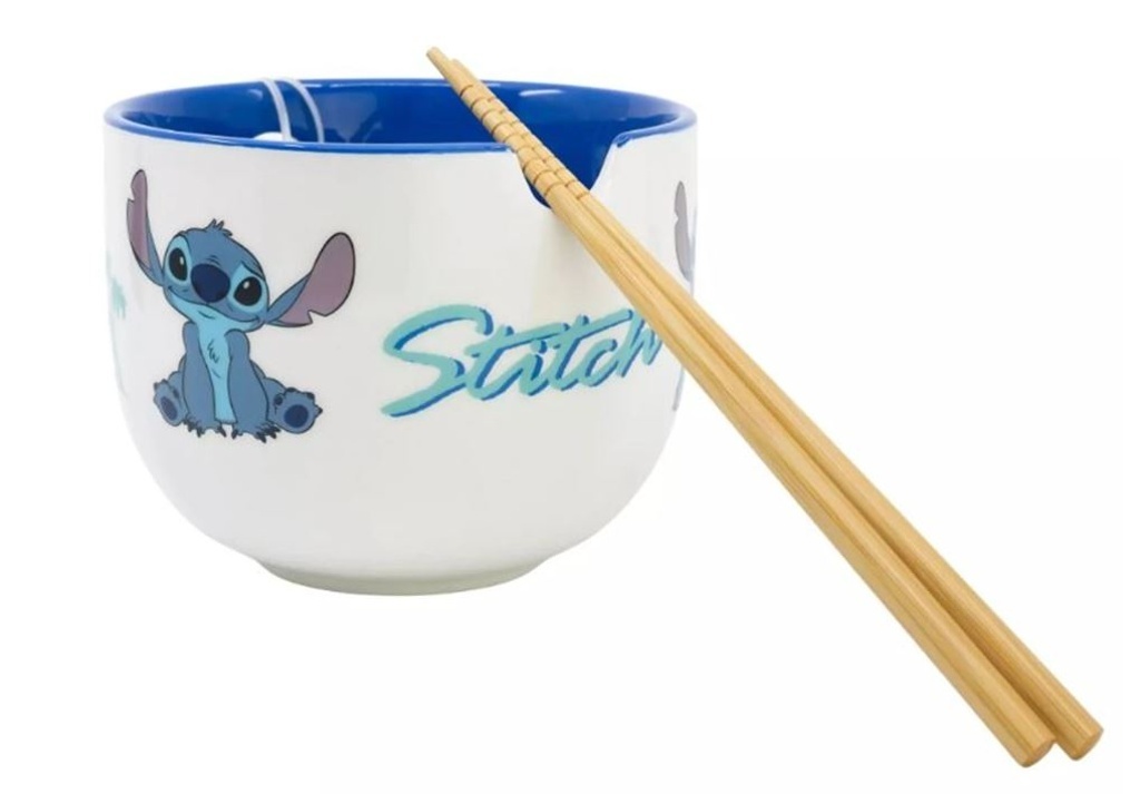 Stitch ramen miska a hůlky