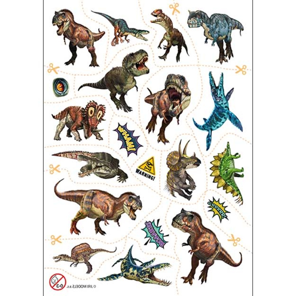 Tetování s aktivitami Dinosauři