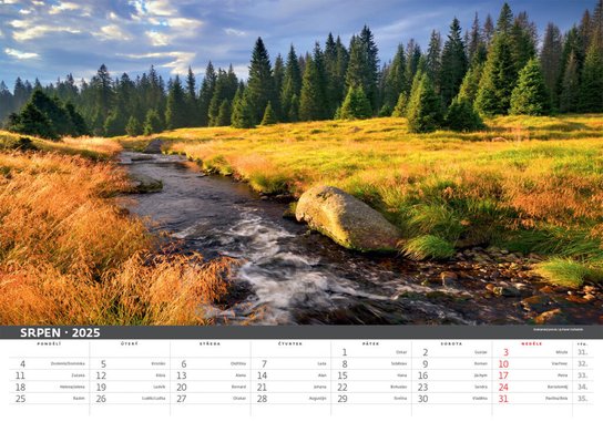 Šumava 2025 - nástěnný kalendář