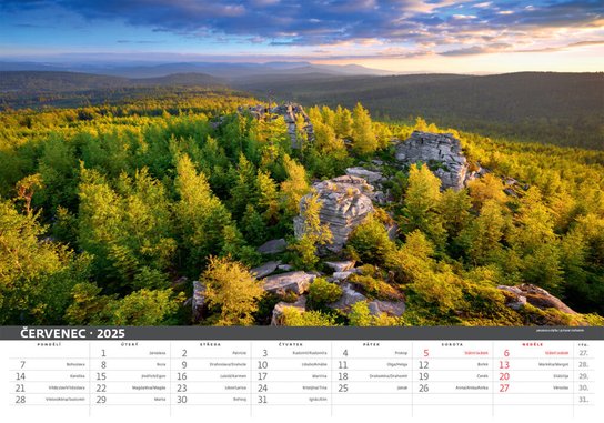 Šumava 2025 - nástěnný kalendář