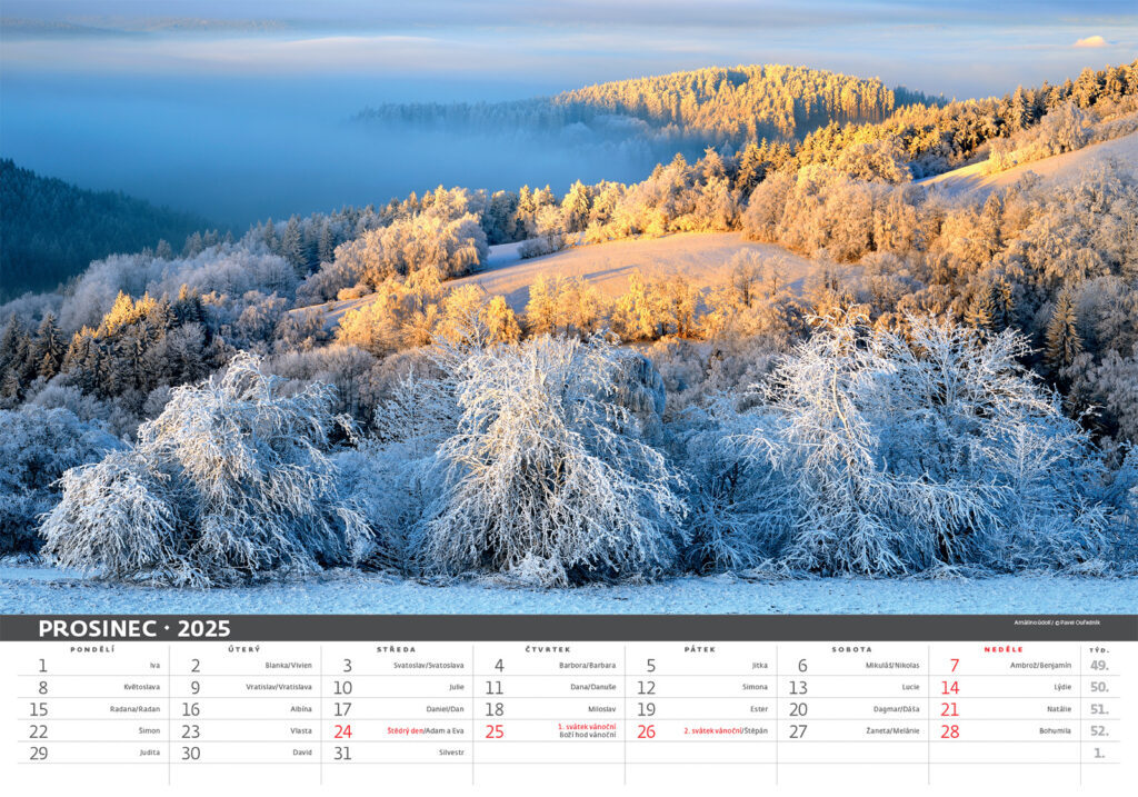 Šumava 2025 - nástěnný kalendář