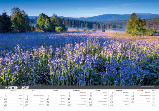 Šumava 2025 - nástěnný kalendář