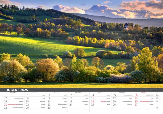 Šumava 2025 - nástěnný kalendář