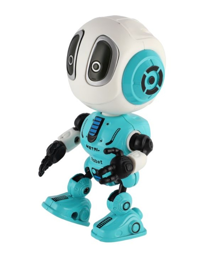 Robot ECHO opakující věty kovový modrý