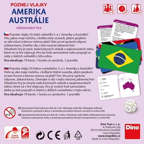 Hra Poznej vlajky Amerika a Austrálie
